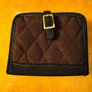 Vera Bradley Quilted Microfiber Credit Card & Pictures Case with Snap